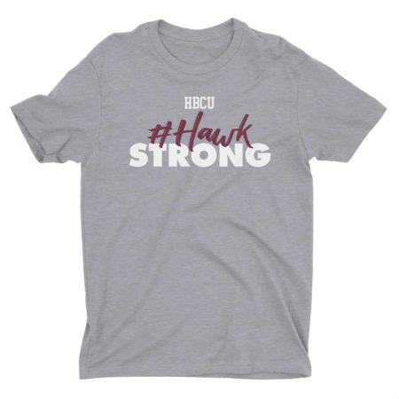 HBCU Hawk Strong T-Shirt Athletic Grey
