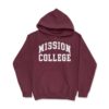 Mission College Hoodie Maroon