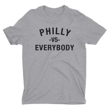 Philly Vs Everybody T-Shirt Athletic Grey